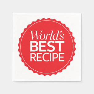 World's Best Recipe Napkin