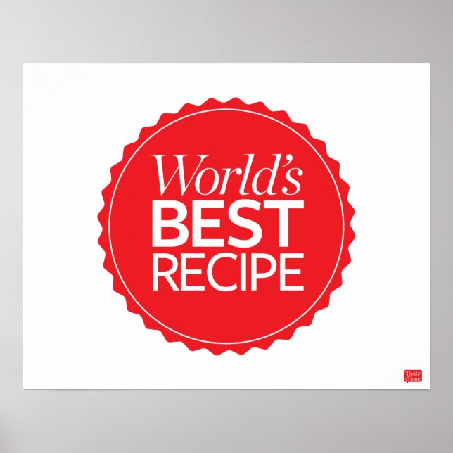 World's Best Recipe Poster (Front)