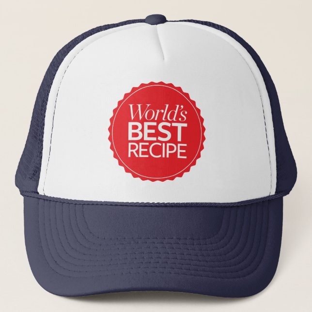 World's Best Recipe Trucker Hat (Front)