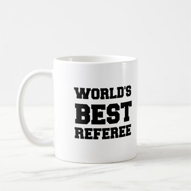 WORLD'S BEST REFEREE COFFEE MUG (Left)