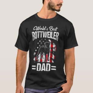 WORLD'S BEST Rottweiler Dad Father's Day Pet Dog O T-Shirt