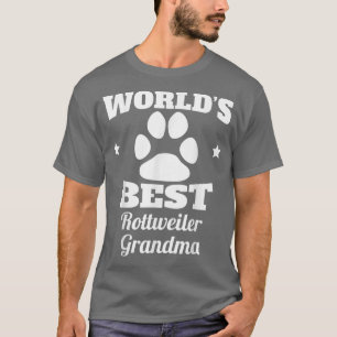 World's Best Rottweiler Grandma Dog Lover T-Shirt