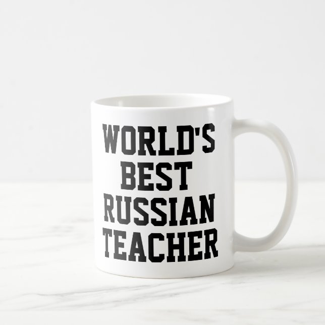 World's Best Russian Teacher Gift Mug (Right)
