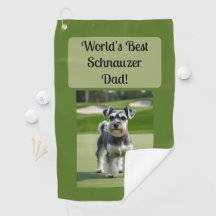 World's Best Schnauzer Dad! green black 2025