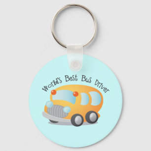 World's Best School Bus Driver Gift Key Ring