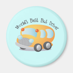World's Best School Bus Driver Gift Magnet