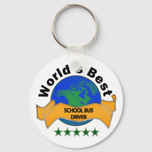 World's Best School Bus Driver Key Ring