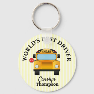 Worlds Best School Bus Driver Key Ring