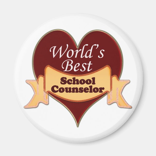 World's Best School Counsellor Magnet (Front)