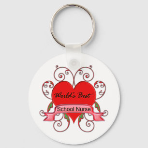 World's Best School Nurse Key Ring