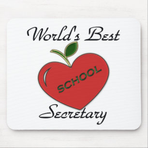 World's Best School Secretary Mouse Mat