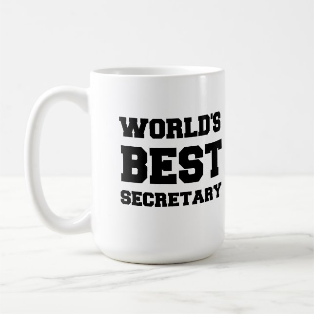 WORLD'S BEST SECRETARY COFFEE MUG (Left)