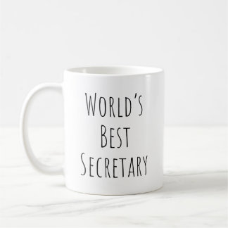 World's Best Secretary Coffee Mug