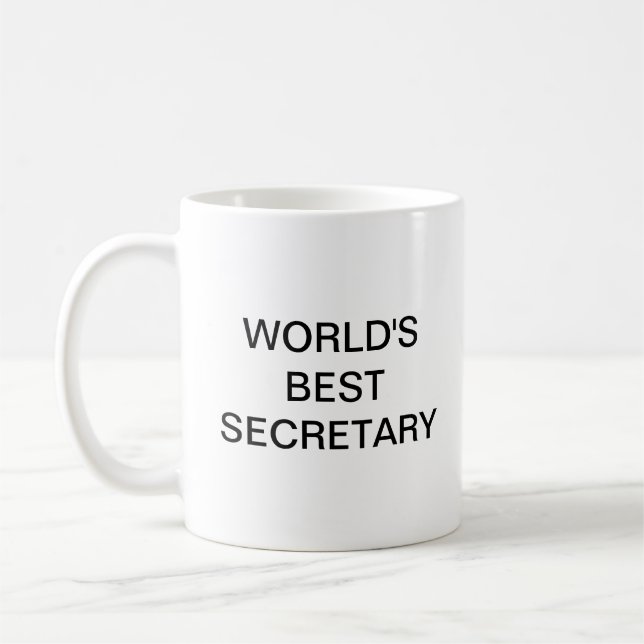 World's best secretary coffee mug (Left)
