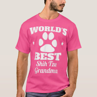 World's Best Shih Tzu Grandma Dog Lover  T-Shirt