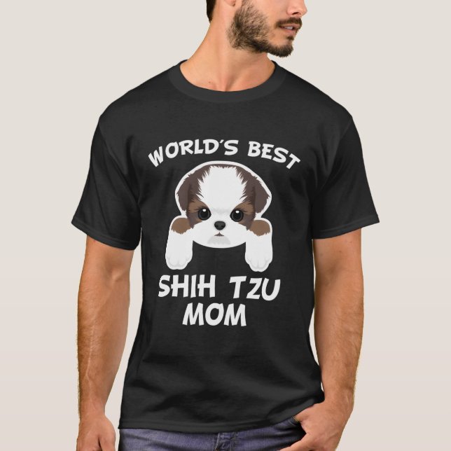 World'S Best Shih Tzu Mum Dog Owner T-Shirt (Front)