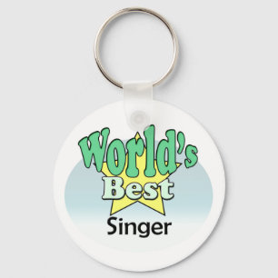 World's Best Singer Key Ring
