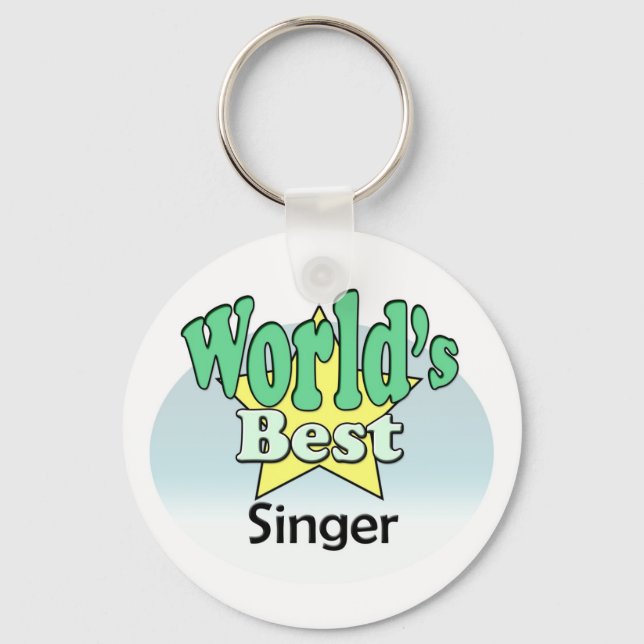World's Best Singer Key Ring (Front)