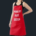 World's best SISTER Apron<br><div class="desc">World's best Sister Apron</div>
