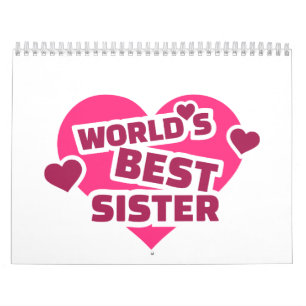 World's best sister calendar