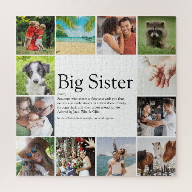 World's Best Sister Definition 12 Photo Fun Jigsaw Puzzle (Vertical)