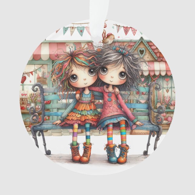 World's Best Sister / Friend - See Back.  Ornament (Front)