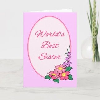 World's Best SIster Holiday Card