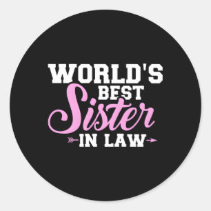 World'S Best Sister-In-Law Classic Round Sticker