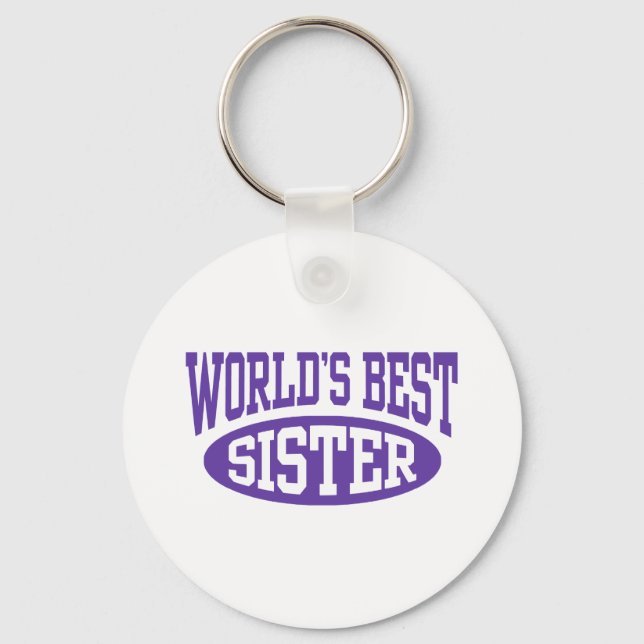 World's Best Sister Key Ring (Front)