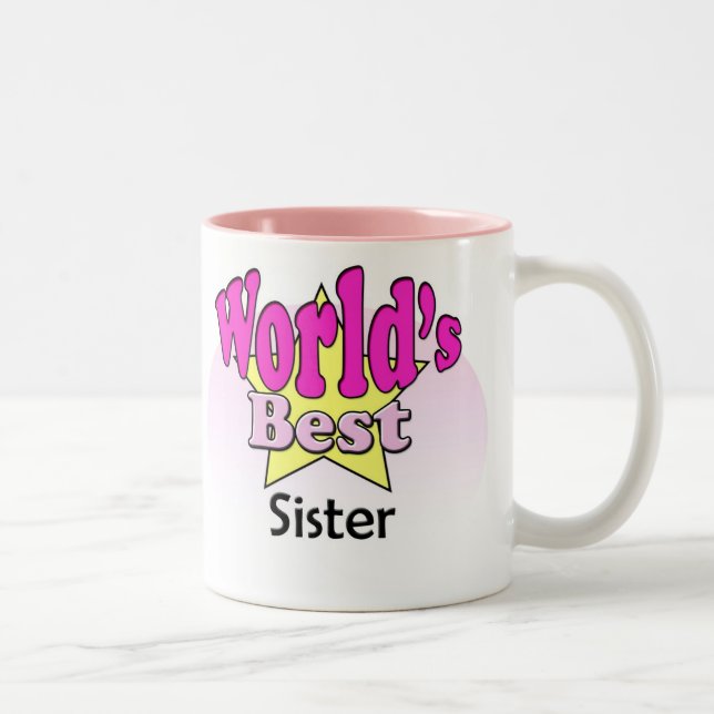 World's Best Sister Two-Tone Coffee Mug (Right)