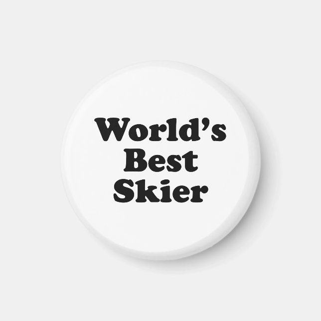 World's Best Skier Magnet (Front)