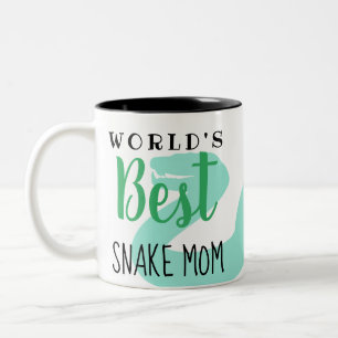 World's Best Snake Mum - Customisable Two-Tone Coffee Mug