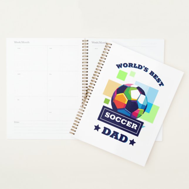 World's Best Soccer Dad Father's Day Planner (Display)
