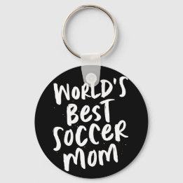 World's best soccer mum trendy stylish key ring