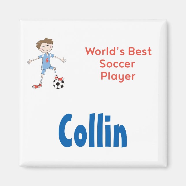 World's Best Soccer Player Magnet (Front)
