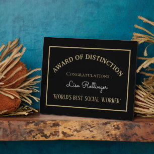 World's Best Social Worker  Plaque