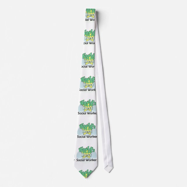 World's Best Social Worker Tie (Front)