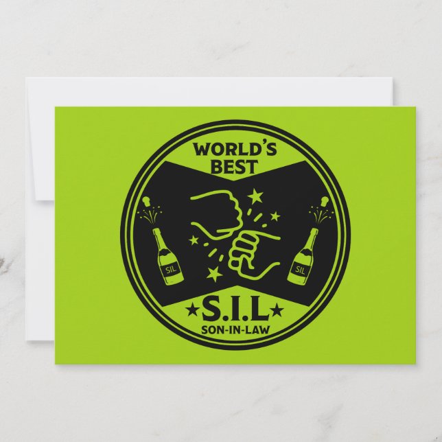 World's Best Son-In-Law Holiday Card (Front)