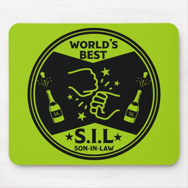 World's Best Son-In-Law Mouse Mat (Front)