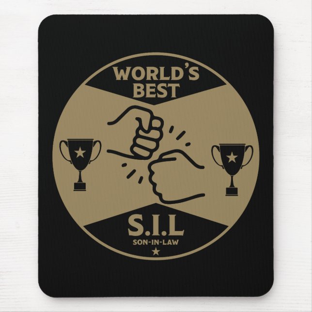 World's Best Son-In-Law Mouse Mat (Front)