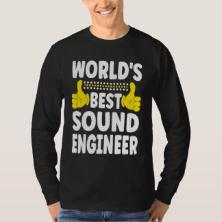 World's Best Sound Engineer   Job Title Sound Engi T-Shirt