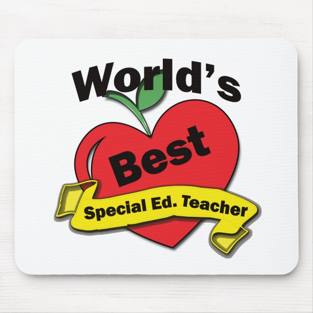 World's Best Special Ed. Teacher Mouse Mat (Front)