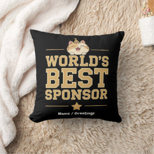 World's Best Sponsor Ever Food Bank Volunteers Cushion