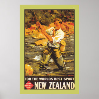 "World's Best Sport" - New Zealand Poster