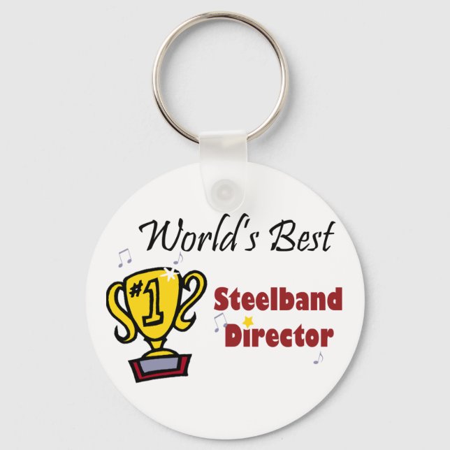 World's Best Steelband Director keychain (Front)