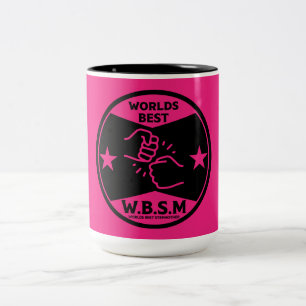 WORLDS BEST STEP MOTHER Two-Tone COFFEE MUG