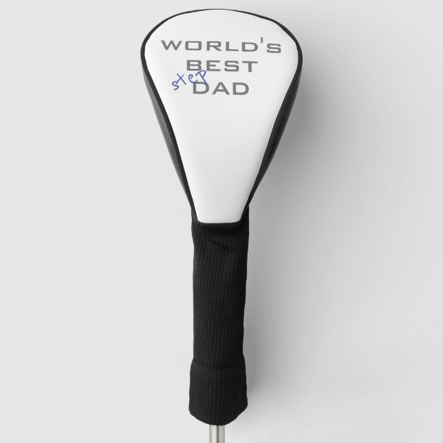 World's Best Stepdad Golf Head Cover (Front)