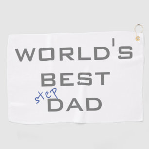 World's Best Stepdad Golf Towel