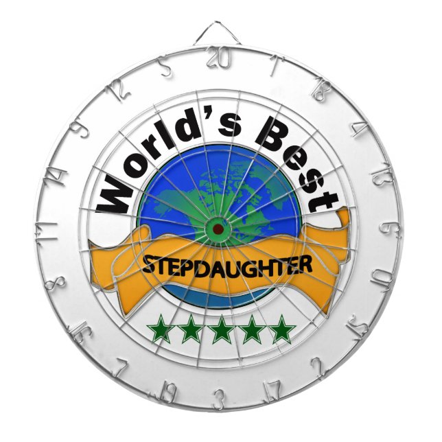 World's Best Stepdaughter Dartboard (Front)