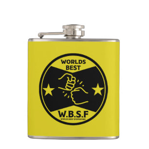 WORLDS BEST STEPFATHER HIP FLASK